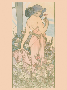 Mucha Alphonse - Carnation, from The Flowers series | Альфонс Муха