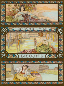Mucha Alphonse - Fevre - Utile Biscuits advertisements | Альфонс Муха