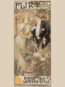 Mucha Alphonse - Flirt, 1900 | Альфонс Муха Mucha Alphonse - Flirt, 1900 | Альфонс Муха