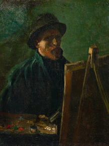 Van Gogh - Self-Portrait with Dark Felt Hat at the Easel, 1886 | Ван Гог