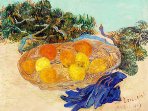 Van Gogh - Still Life of Oranges and Lemons with Blue Gloves | Ван Гог