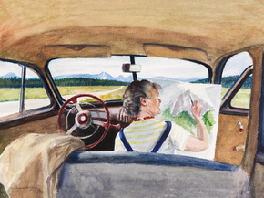 Edward Hopper | Эдвард Хоппер - Джо в Вайоминге