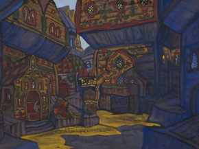 Roerich Nicholas | Рерих Николай - Двор князя Галицкого
