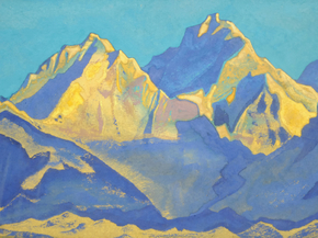 Roerich Nicholas | Рерих Николай - Канченджанга. Лазоревое небо над вершинами