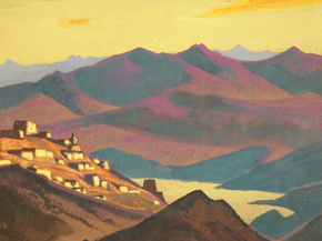 Roerich Nicholas | Рерих Николай - Озеро Ям-Цо. Селение в горах