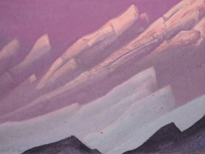 Roerich Nicholas | Рерих Николай - Отблески заката на снежных вершинах