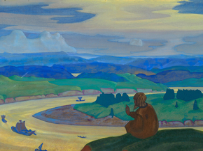 Roerich Nicholas | Рерих Николай - Прокопий Праведный за неведомых плавающих молится