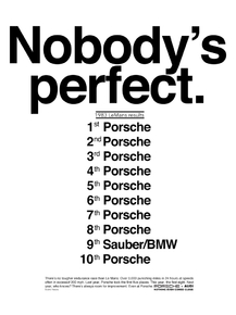 Nobody's perfect - Porsche Nobody's perfect - Porsche