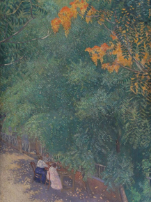 Роберт Фальк - Крым. Ай-Тодор. Розовый капот, 1908 Роберт Фальк - Крым. Ай-Тодор. Розовый капот, 1908