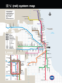 Chicago transit map Lsystem | Карта метро Чикаго