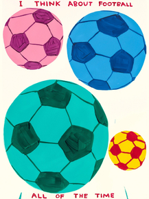 David Shrigley - I Think About Football All Of The Time | Дэвид Шригли