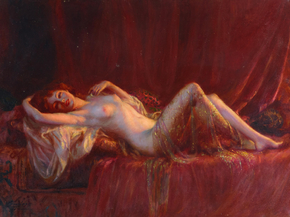 Delphin Enjolras - A reclining exotic beauty | Дельфен Анжольра Delphin Enjolras - A reclining exotic beauty | Дельфен Анжольра