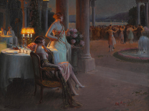 Delphin Enjolras - Le Soir sur la terasse | Дельфен Анжольра Delphin Enjolras - Le Soir sur la terasse | Дельфен Анжольра