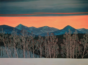 Rockwell Kent - Red Evening. Sunset Asgaard, 1960 | Рокуэлл Кент