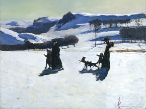 Rockwell Kent - Snow Fields Winter In The Berkshires, 1909 | Рокуэлл Кент