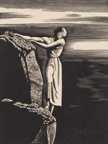 Rockwell Kent - Girl On A Cliff | Рокуэлл Кент