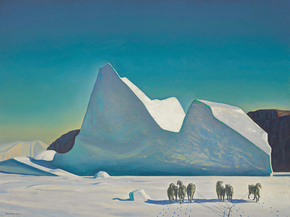Rockwell Kent - Iceberg, Sledge Dogs, Greenland | Рокуэлл Кент
