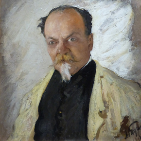 Леонард Туржанский - Портрет художника Николая Плюснина, 1914 Леонард Туржанский - Портрет художника Николая Плюснина, 1914