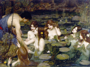 John William Waterhouse | Джон Уильям Уотерхаус - Гилас и Нимфы, 1896