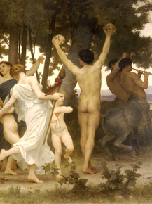Bouguereau William | Бугро Вильям - Юность Вакха, фрагмент
