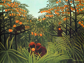 Henri Rousseau - Apes in the Orange Grove | Анри Руссо