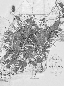 Карта Москвы 1808 года