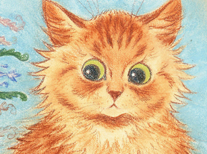 Louis William Wain - A curious cat | Луис Уильям Уэйн
