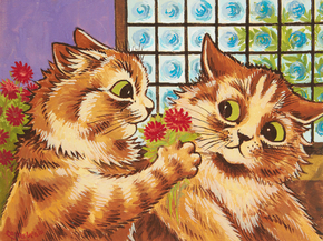 Louis William Wain - A romantic gesture unframed | Луис Уильям Уэйн Louis William Wain - A romantic gesture unframed | Луис Уильям Уэйн