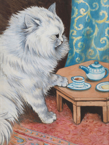 Louis William Wain - Afternoon Tea | Луис Уильям Уэйн