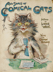 Louis William Wain - Cat's cradle | Луис Уильям Уэйн