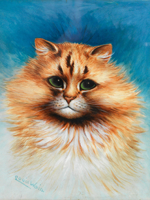 Louis William Wain - Portrait of a Cat | Луис Уильям Уэйн