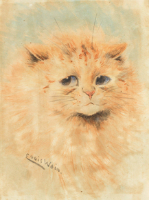 Louis William Wain - Small Ginger Cat | Луис Уильям Уэйн