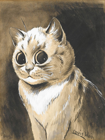 Louis William Wain - The wide-eyed kitten | Луис Уильям Уэйн