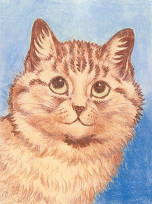 Louis William Wain - Thoughtful orange cat | Луис Уильям Уэйн