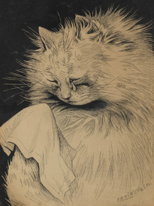 Louis William Wain - Weeping Cat | Луис Уильям Уэйн