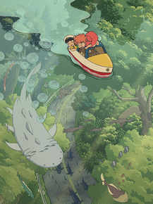 Ponyo | Рыбка Поньо на утёсе