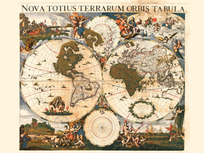 Nova Totius Terrarum Orbis Tabula | Новая карта мира