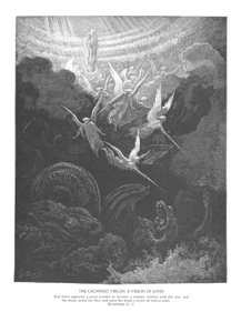 Gustave Dore - The Crowned Virgin: A vision of John | Гюстав Доре Gustave Dore - The Crowned Virgin: A vision of John | Гюстав Доре