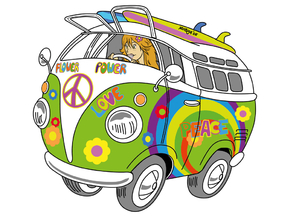 Volkswagen Retro VW T1 - Хиппи фургон