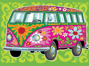 Volkswagen Retro VW T1 - Хиппи фургон