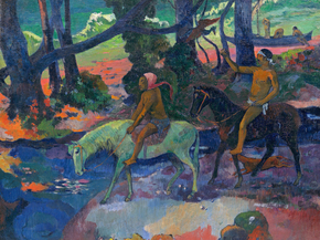 Paul Gauguin - La Fuite, ou Le Gue 1901 | Гоген Поль