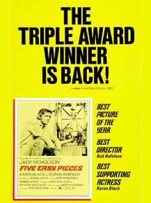 Five Easy Pieces | Пять лёгких пьес, 1970