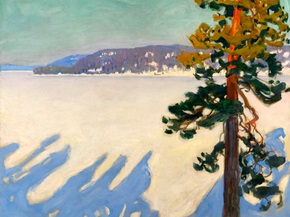 Axel Waldemar Gallen | Аксели Галлен-Каллела - Озеро Руовеси зимой, 1916