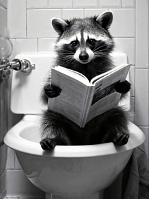 Енот с книгой