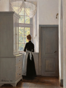Georg Achen | Георг Ачен - Мечты у окна в Старом замке Лизелунд, 1903 Georg Achen | Георг Ачен - Мечты у окна в Старом замке Лизелунд, 1903