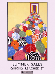 London Underground Summer - Sales Quickly Reached by Underground Mary Koop, 1925