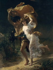 Pierre Auguste Cot - The Storm | Пьер Огюст Кот - Шторм