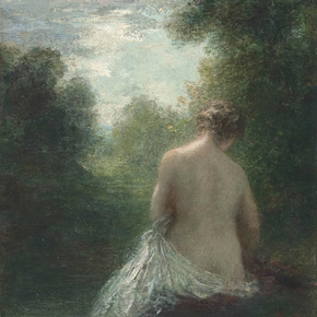 Henri Fantin-Latour | Анри Фантен-Латур - Купальщица сидит сзади Henri Fantin-Latour | Анри Фантен-Латур - Купальщица сидит сзади