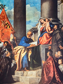 Titian - Altar of Madona di Ca'Pesaro | Тициан - Мадонна Пезаро, 1519