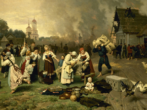 Дмитриев-Оренбургский Николай - Пожар в деревне